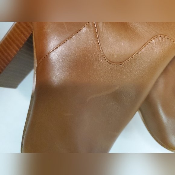 Michael Kors Lottie boots brown color woman's size 9 nwot side zipper Heels Fall - Picture 13 of 16